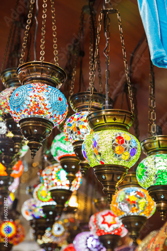 Traditional vintage Turkish lamps