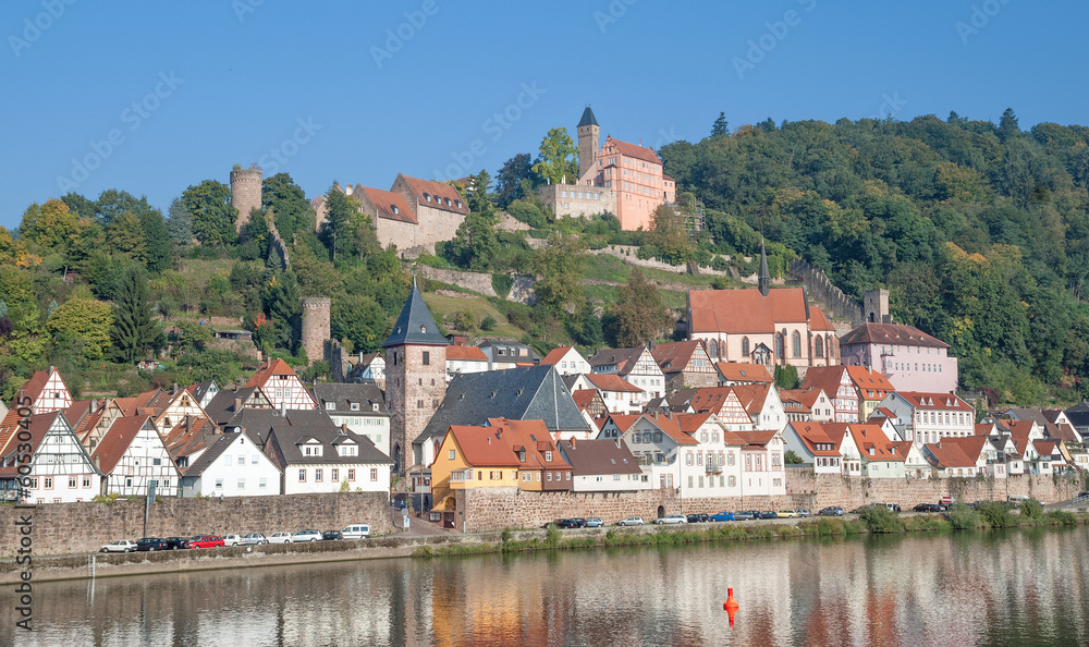 Obraz premium Hirschhorn am Neckar,genannt Perle des Neckartales