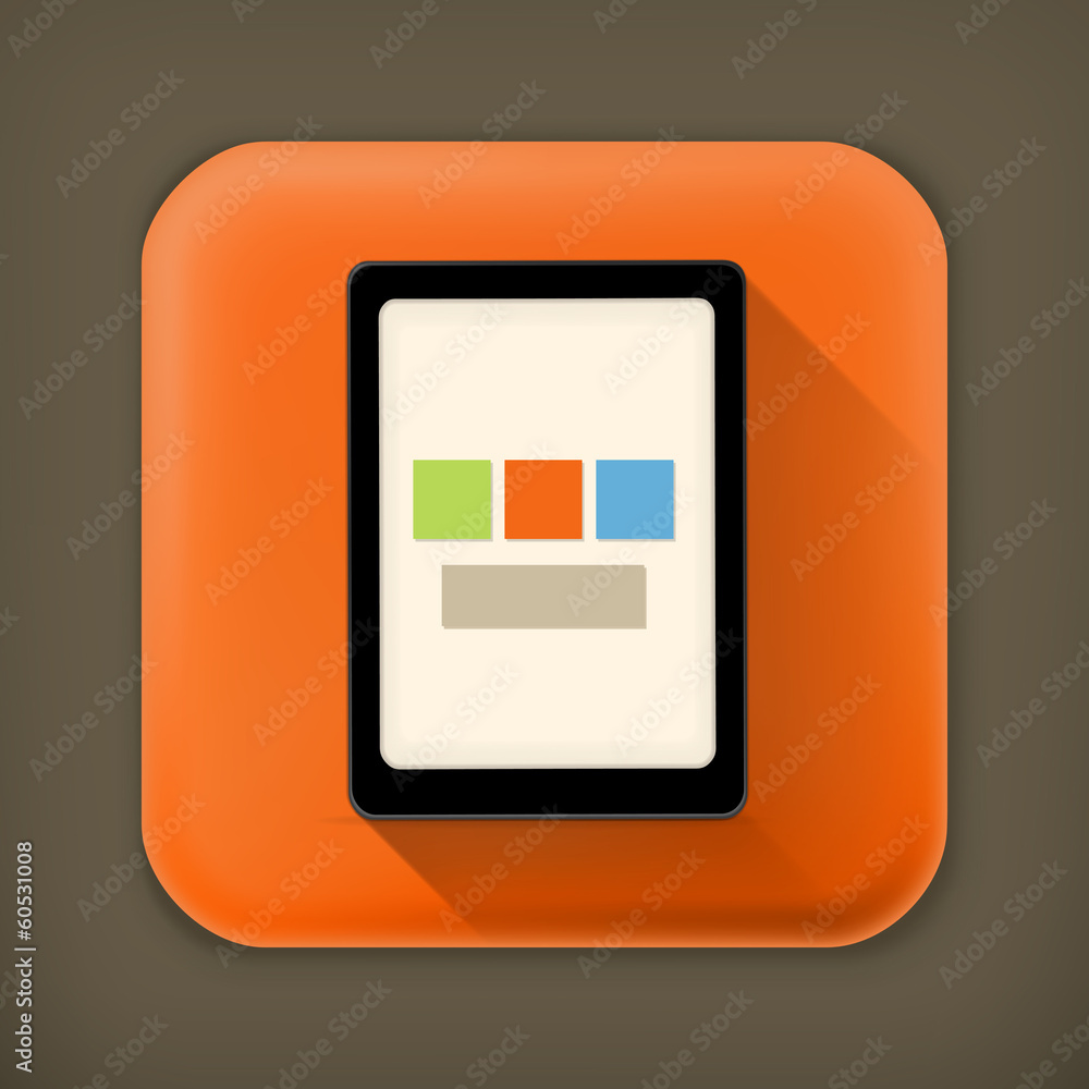 Mobile phone, long shadow vector icon Mobile phone, long shadow vector icon