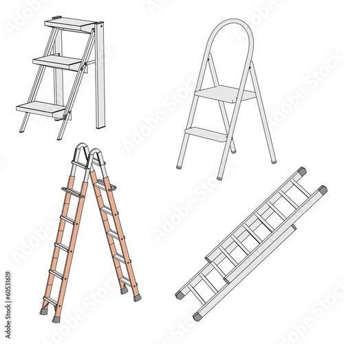 cartoon image of ladders (steps)