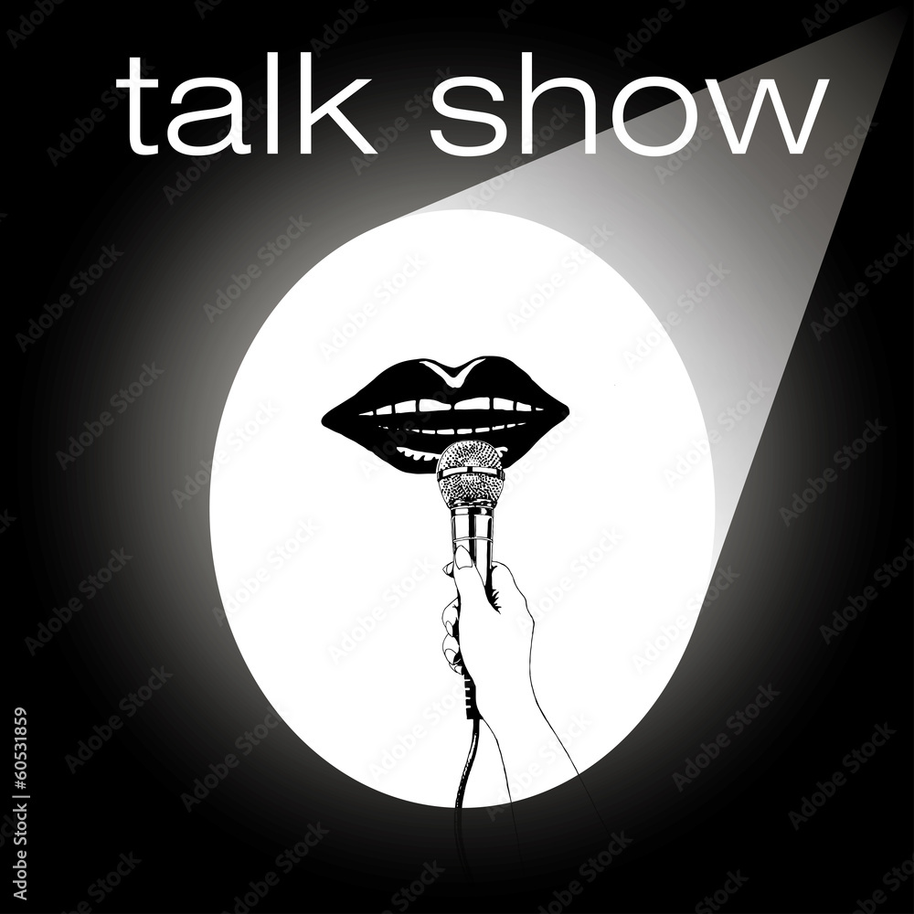 Fototapeta talk show
