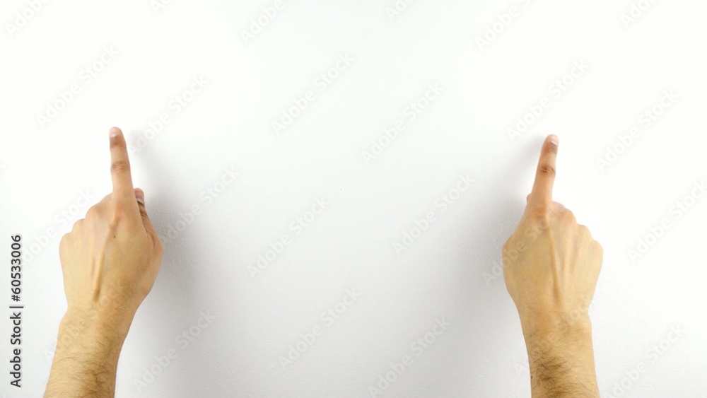 Touchscreen Gestures 1 on white wall Touchscreen Gestures 1 on white wall