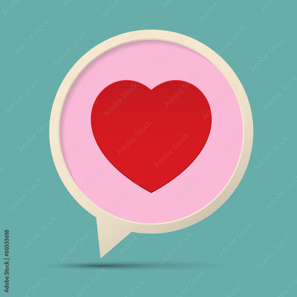 Heart Symbol Speech Bubble