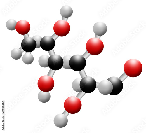 Illustration of a glucose molecule