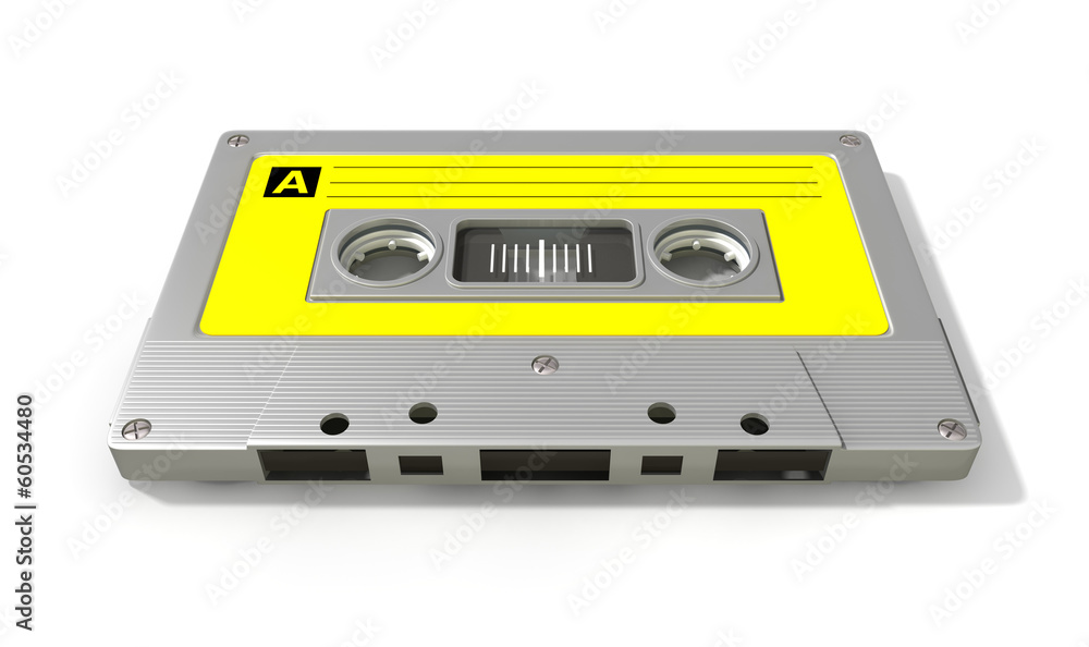 Obraz premium Grey Audio Cassette Tape