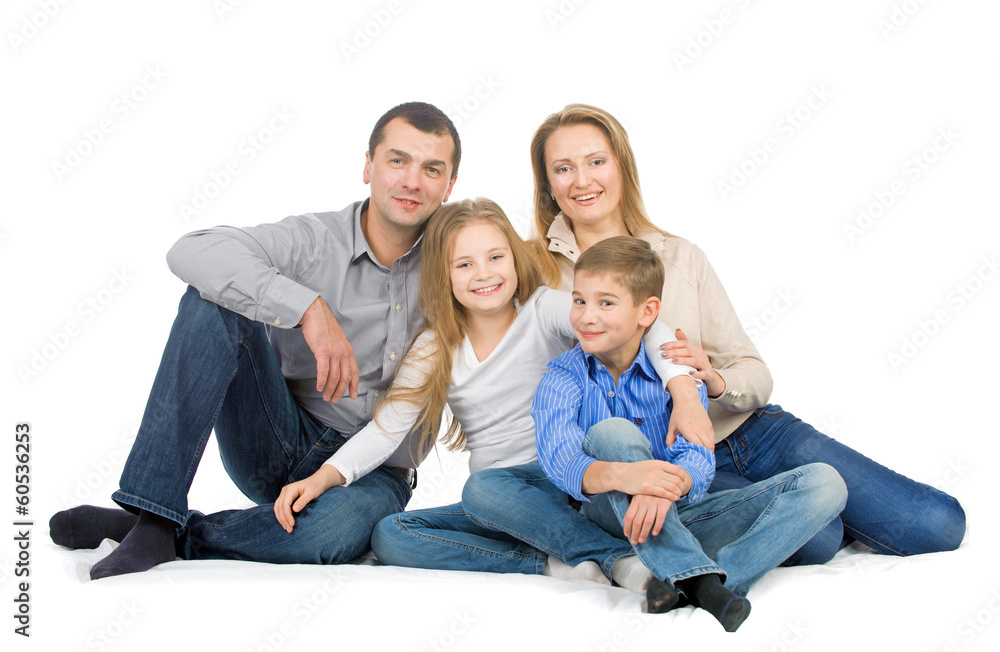 Happy friendly family Happy friendly family
