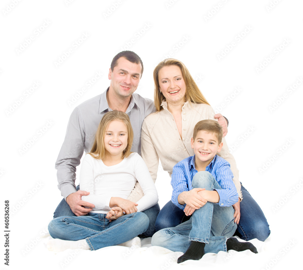Happy friendly family Happy friendly family