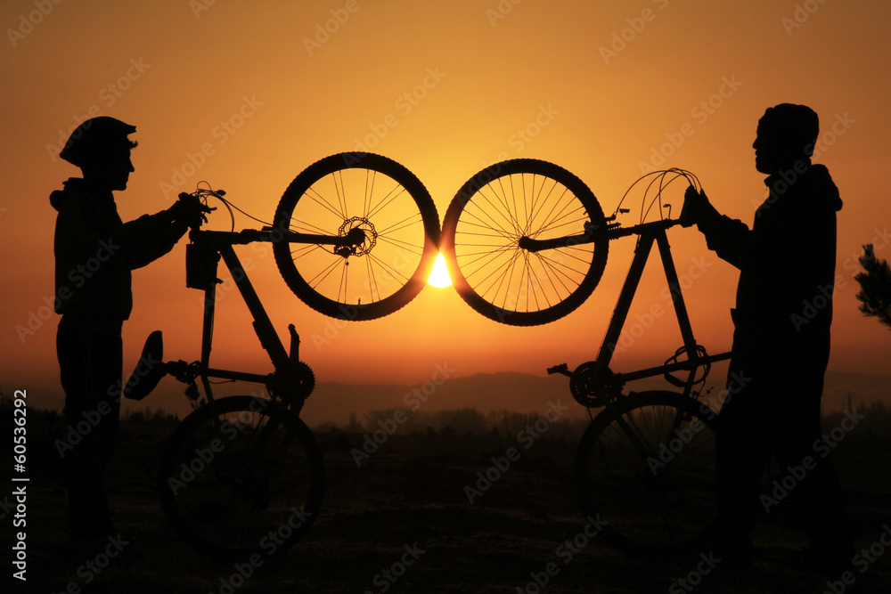 Obraz premium bisiklet aşkı