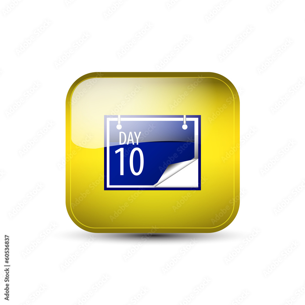Web icon, button with calendar Web icon, button with calendar