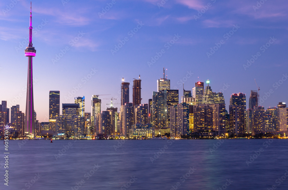 Obraz premium Downtown Toronto at Dusk