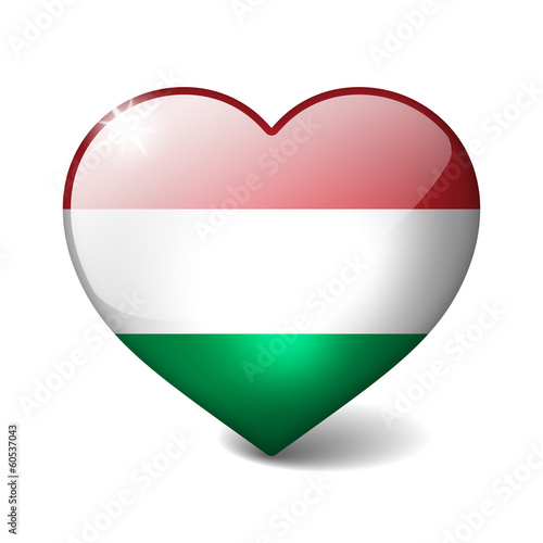 Hungary 3d glass heart with realistic shadow Free Download Hungary 3d glass heart with realistic shadow - GFXLoad