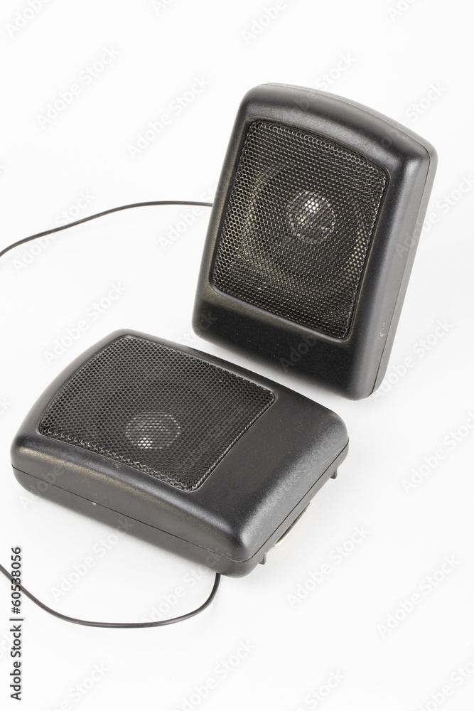 Obraz premium Speakers on the white background