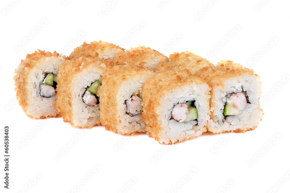 roasted sushi rolls with cucumber and shrimp roasted sushi rolls with cucumber and shrimp