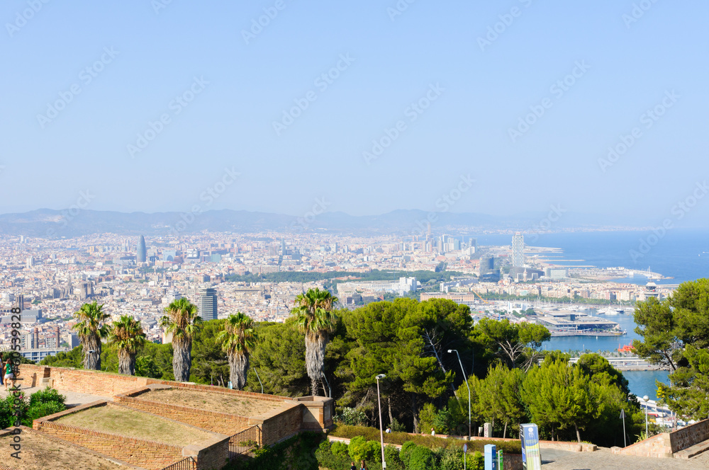 Cityscape of Barcelona, Spain