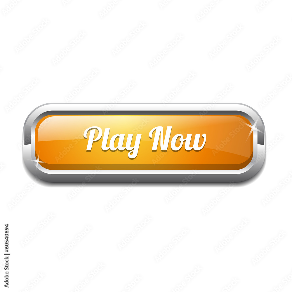 Play Now Rounded Corner Vector Icon Button Play Now Rounded Corner Vector Icon Button