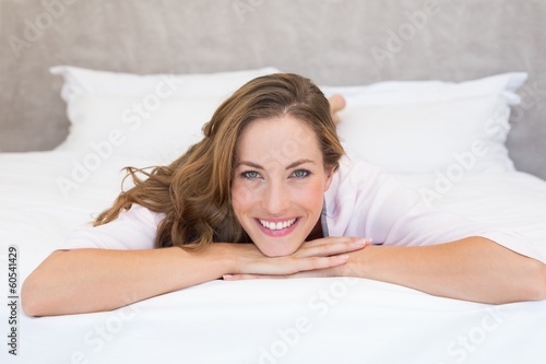 Woman lying in bed