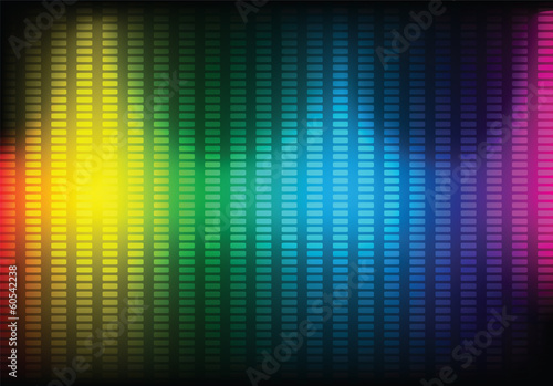 Abstract music equalizer background. Vector.