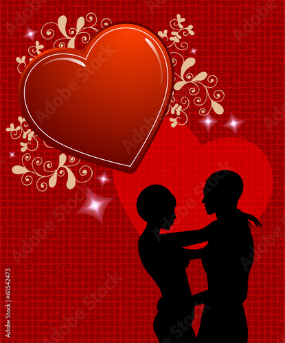 Valentine's day couple in love
