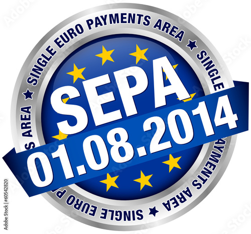 Button Banner "SEPA 01.08.2014" Europe