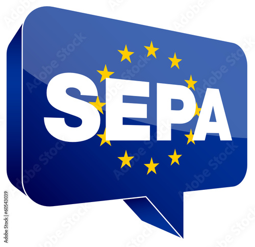 Speechbubble "SEPA"