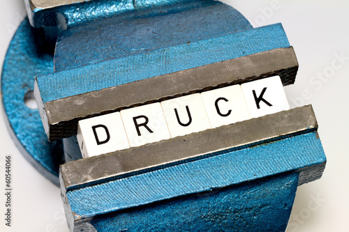 Schilderij op canvas Drucksituation