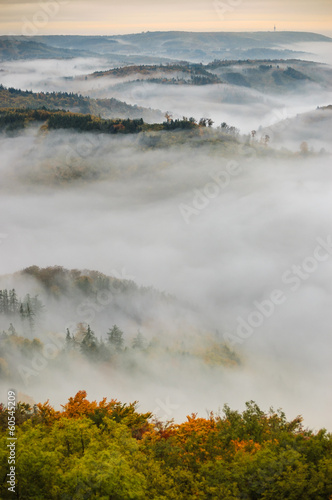Fog over a valley 4