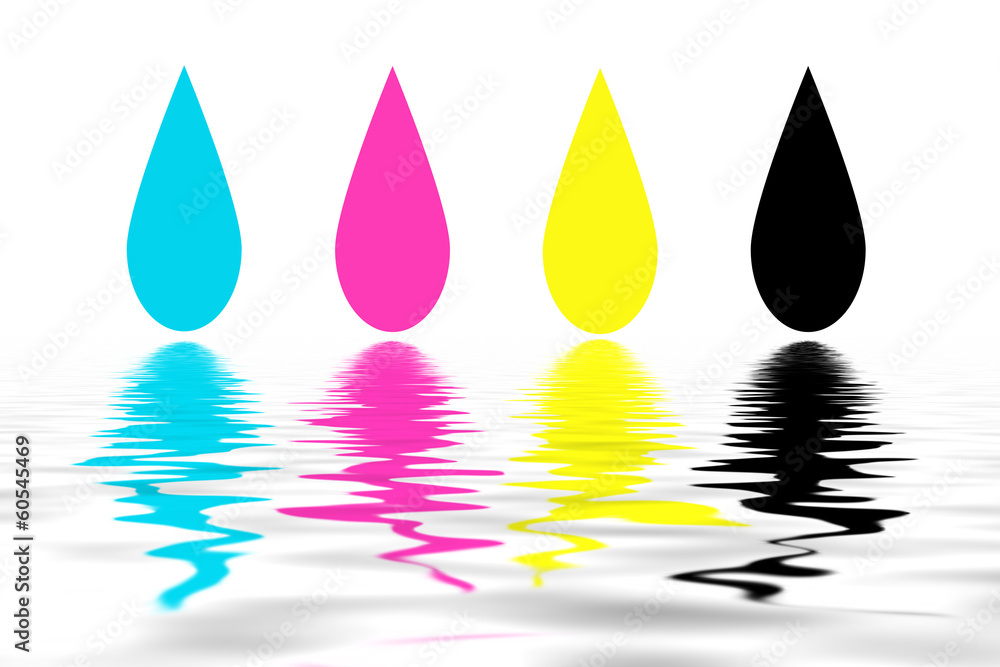 CMYK drops CMYK drops