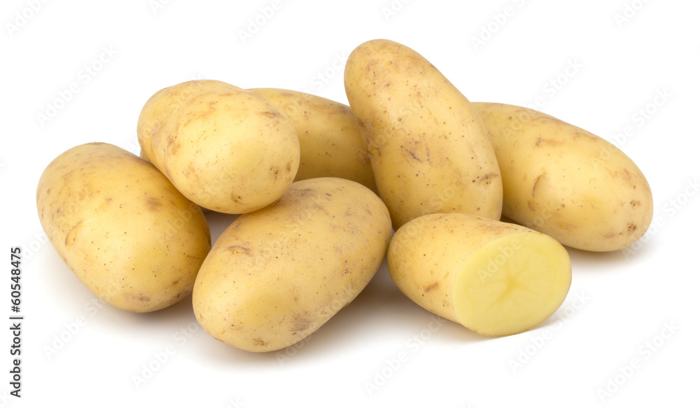 Potatoes isolated on white background Potatoes isolated on white background