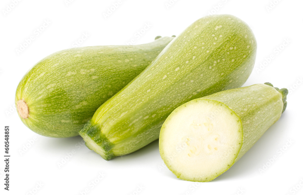 Fresh vegetable marrow isolated on white background Fresh vegetable marrow isolated on white background