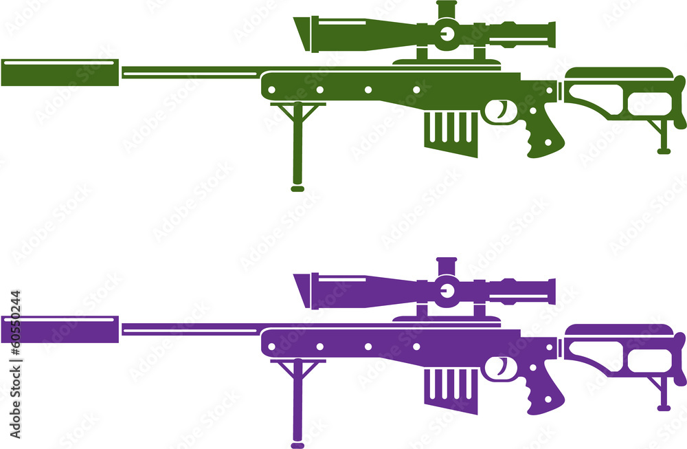Naklejka premium Sniper rifle