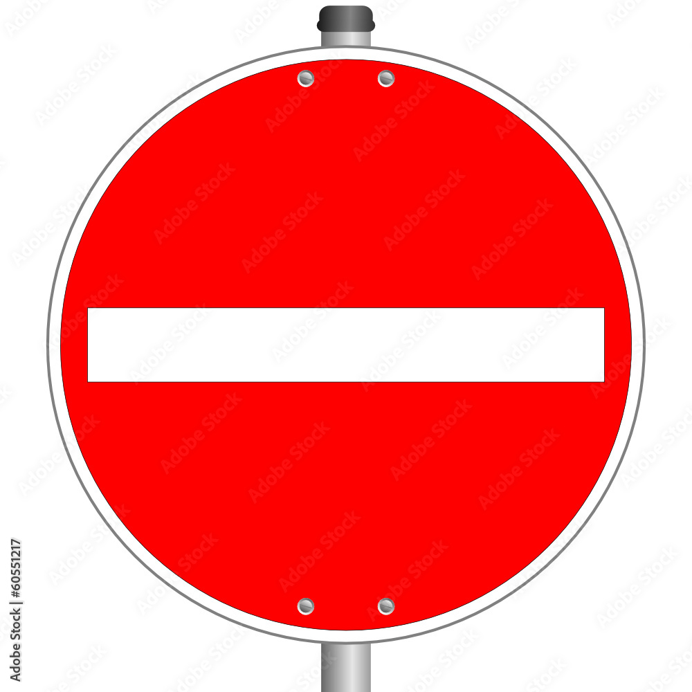 Einfahrt verboten Schild #140121-svg05 Stock-Vektorgrafik