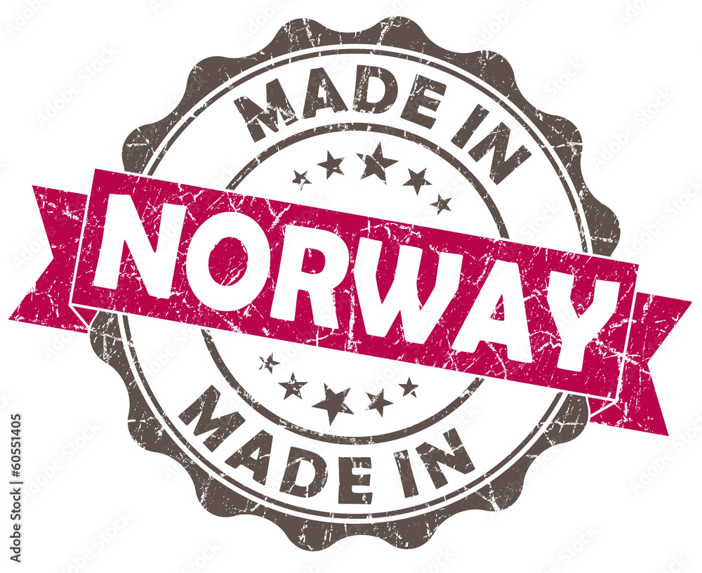 Obraz premium made in NORWAY pink grunge seal on white