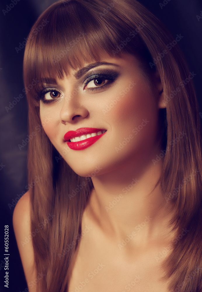 Portrait of beautiful young woman with makeup Portrait of beautiful young woman with makeup