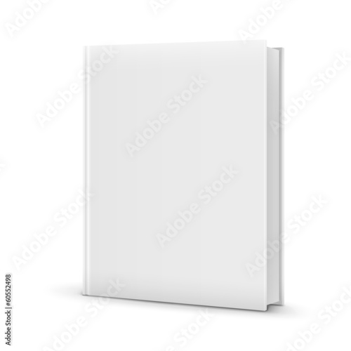 Blank White Standing Book Template.