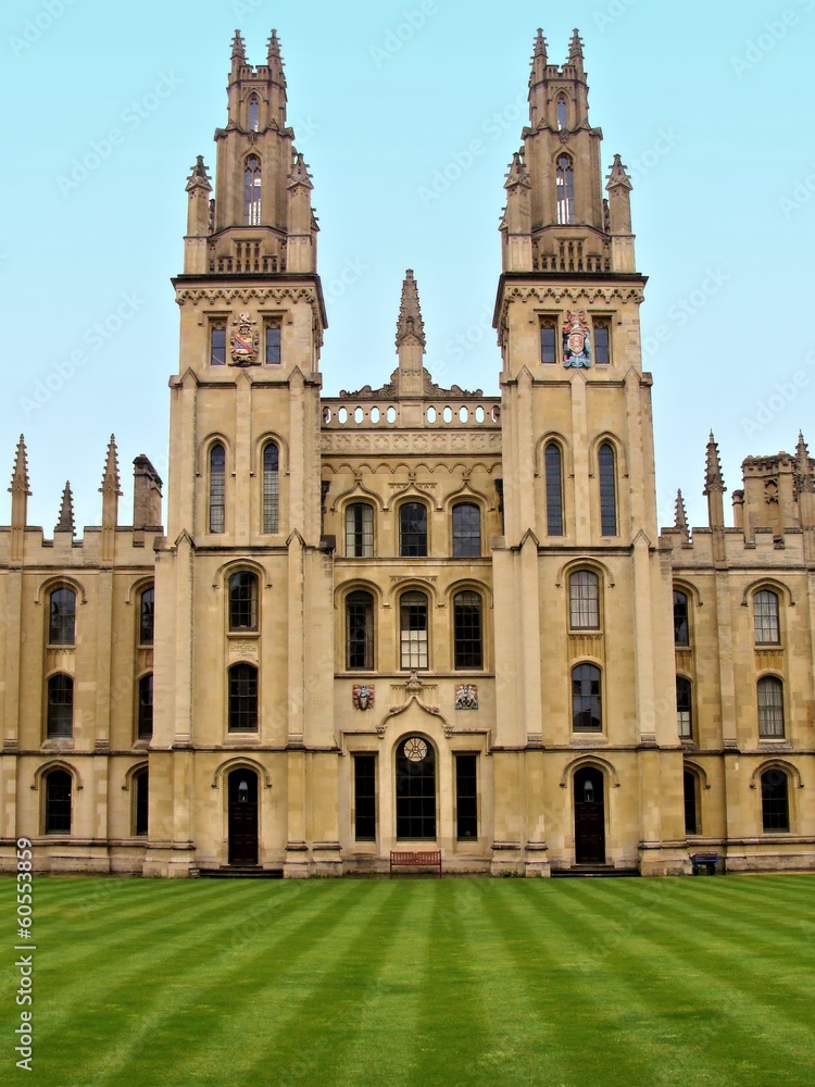 The towers of All Souls College at Oxford University