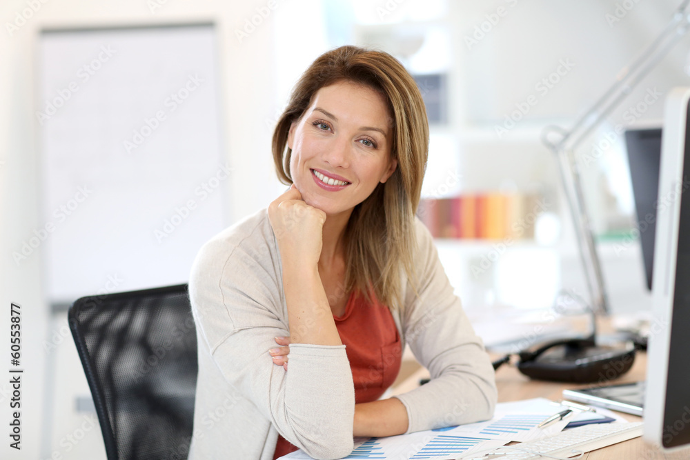 Successful businesswoman at work Successful businesswoman at work