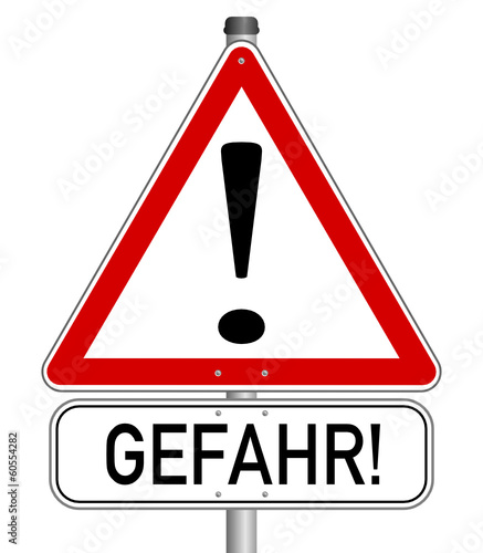 Vorsicht Achtung Gefahr Schild  #140121-svg21