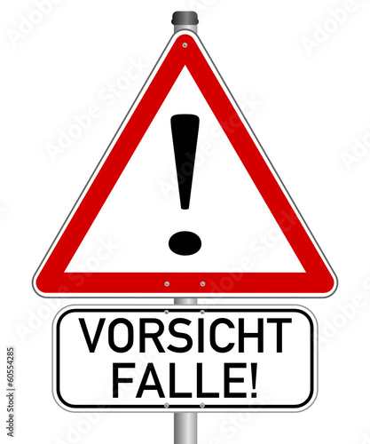 Vorsicht Achtung Gefahr Falle #140121-svg20