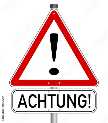 Vorsicht Achtung Gefahr Schild  #140121-svg19