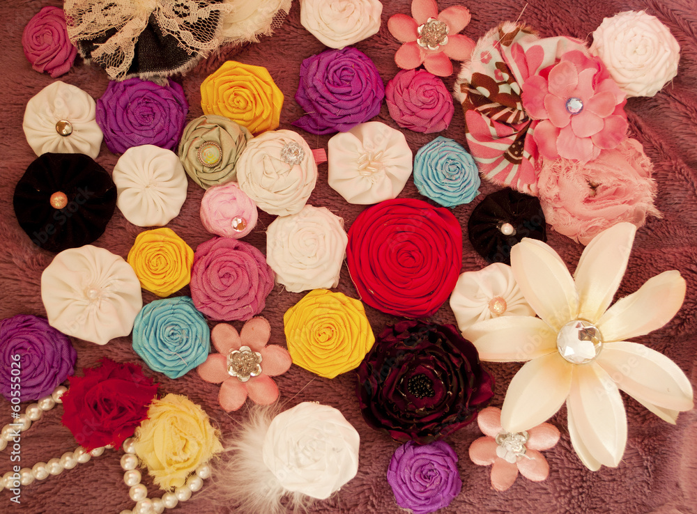 Fabric flowers Fabric flowers