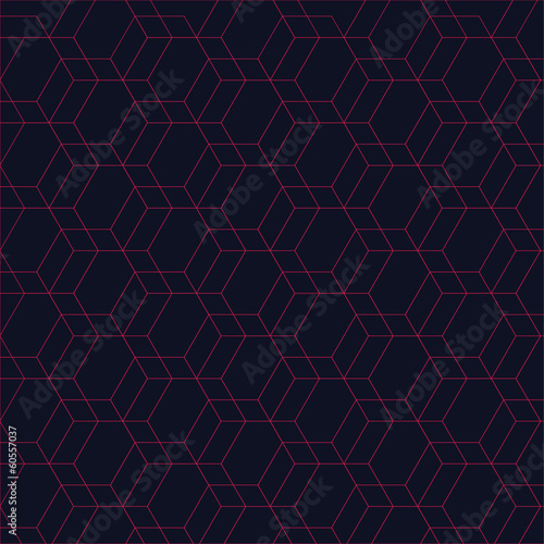 red hexagon background