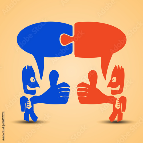 businessmans are talking