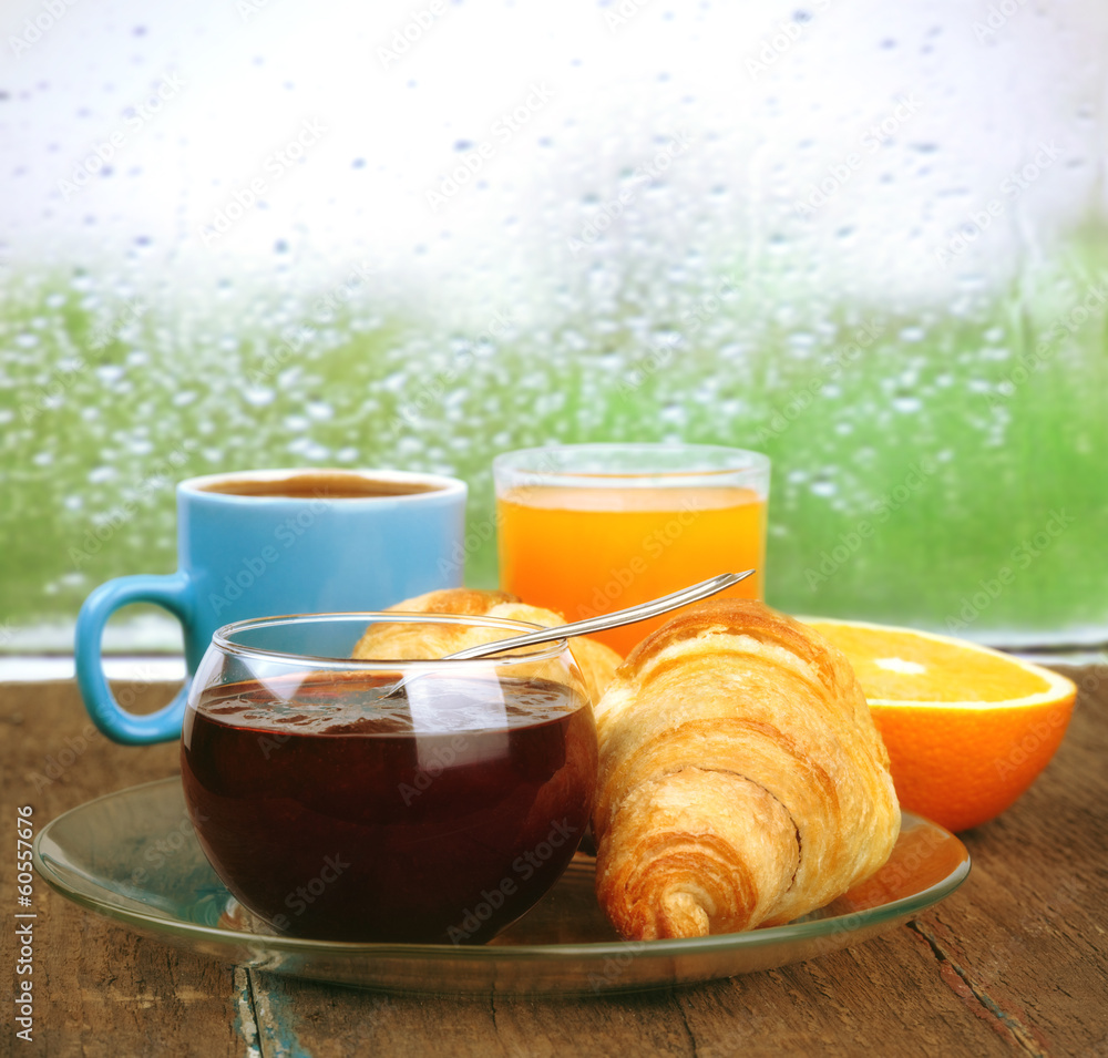 fresh breakfast in rainy morning fresh breakfast in rainy morning
