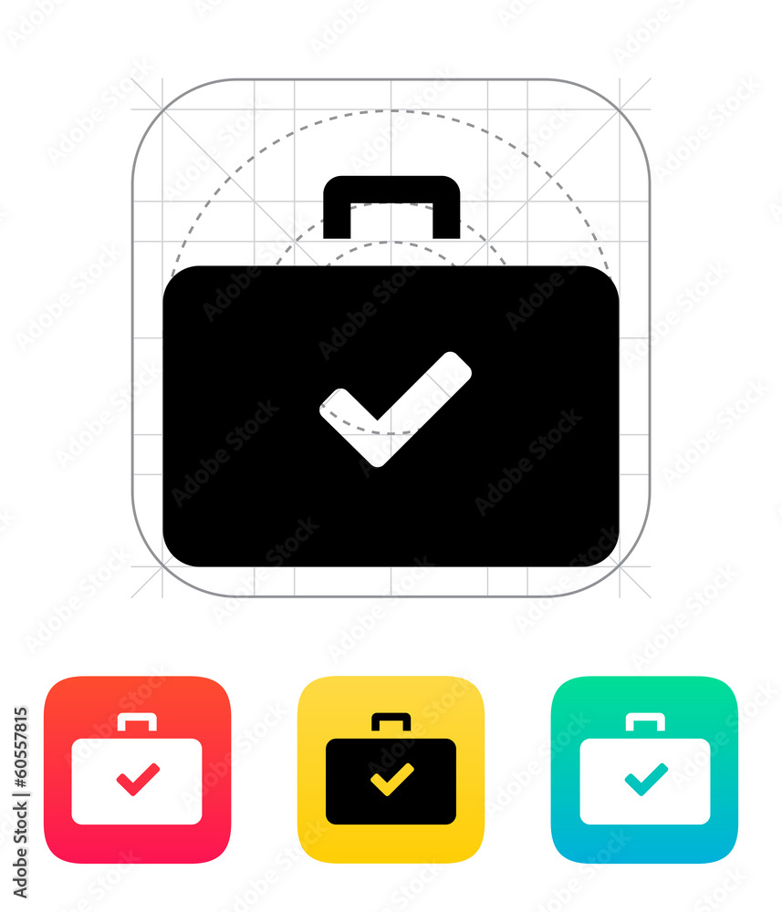 Check case icon. Check case icon.