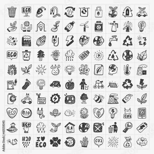 doodle eco icons