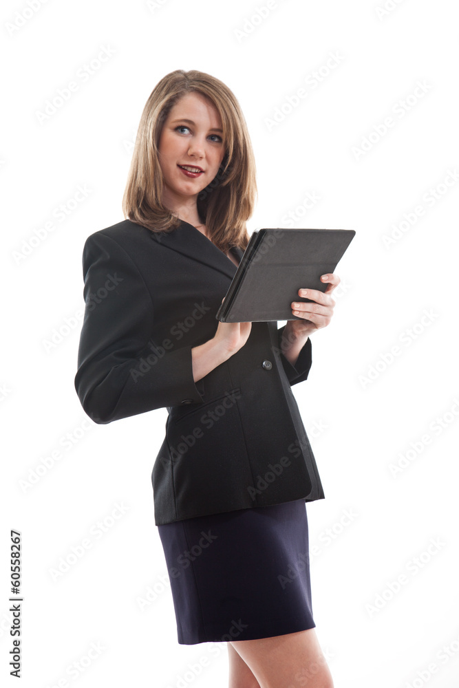 Young attractive blond caucasian businesswoman Young attractive blond caucasian businesswoman