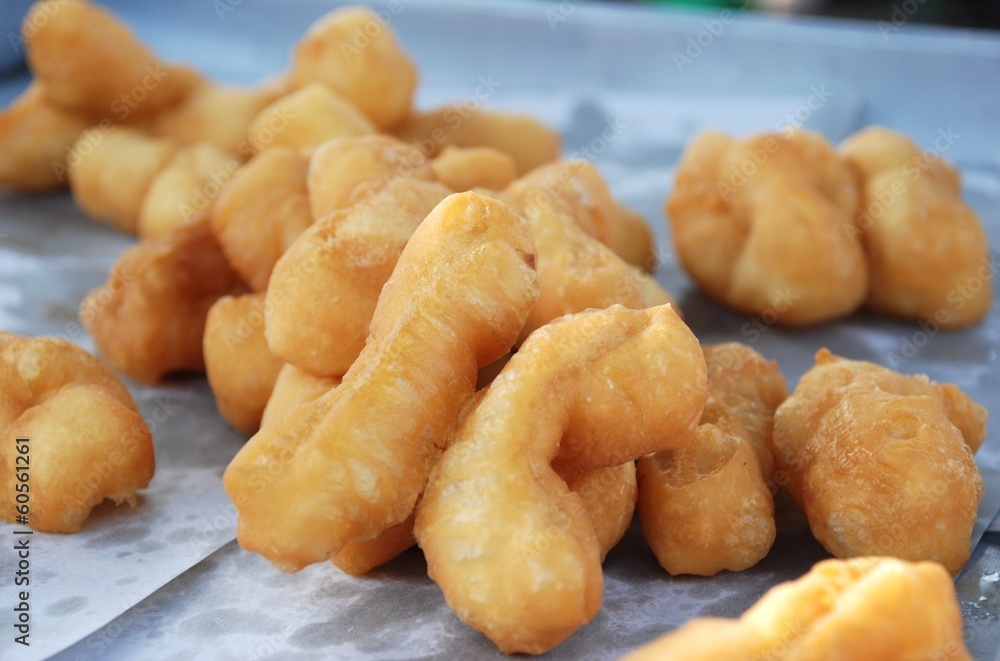 Deep - fried dough stick. a kind of Chinese flour sweetmeat