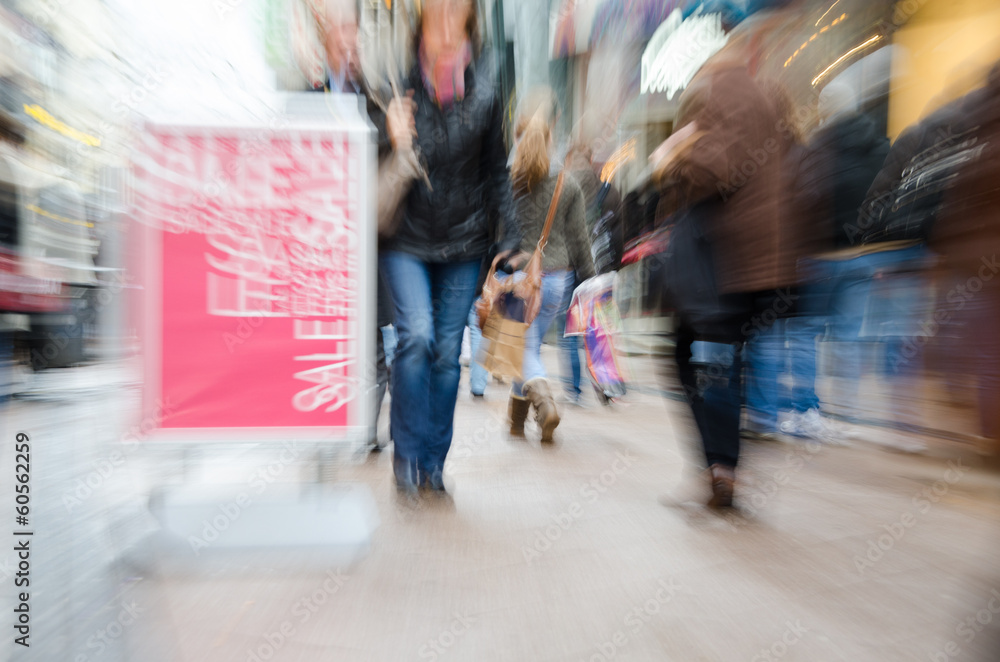 Naklejka premium sale in der innenstadt