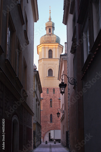St. Martin's Church Bell Tower in Warsaw #60563820