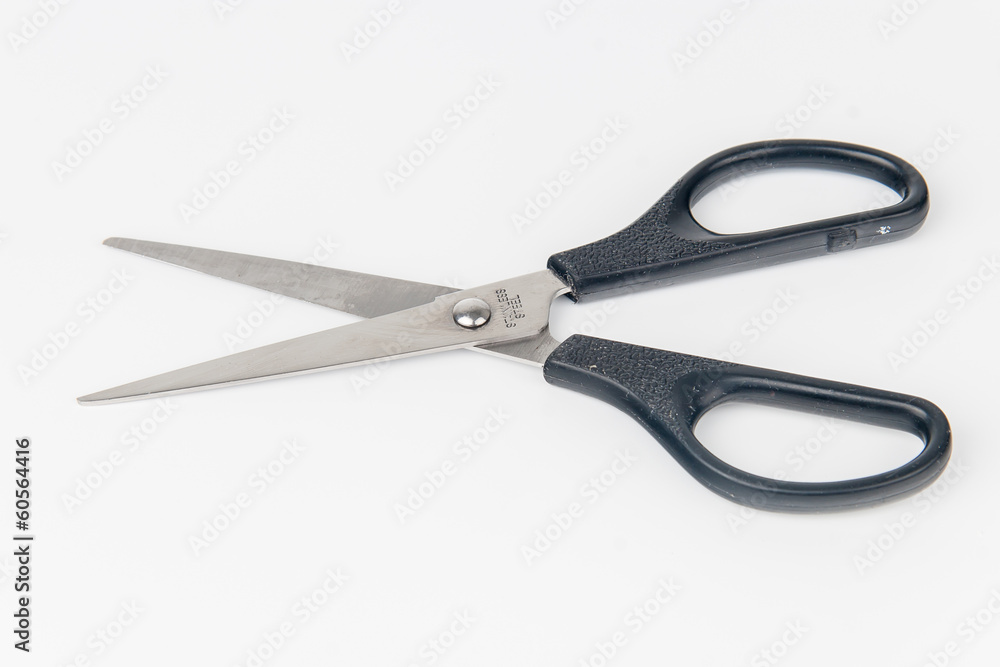 Metal scissors isolated on white background Metal scissors isolated on white background